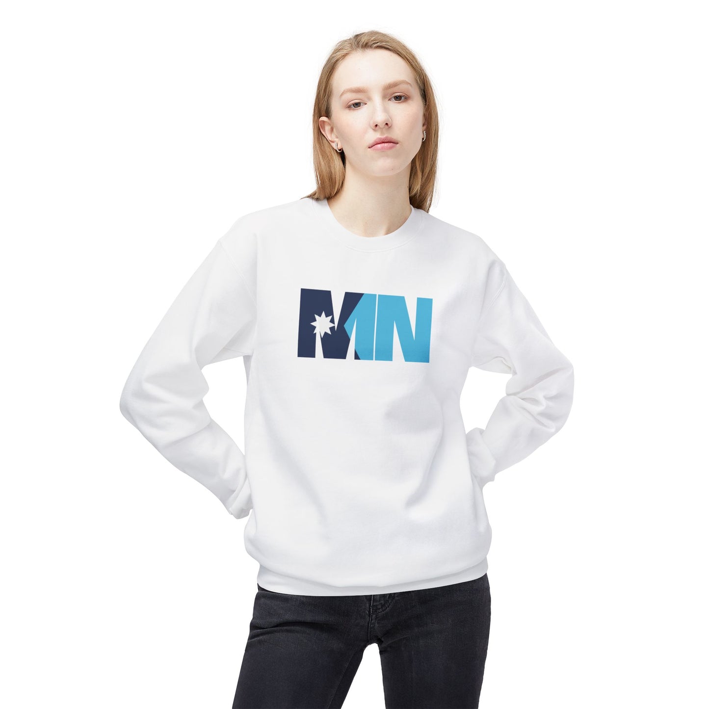 Minnesota Winter Cozy Fleece Sweatshirt MN Unisex Mens and Womens