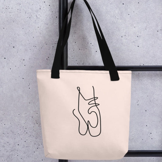 Simple Dancer Ballerina Tote Bag