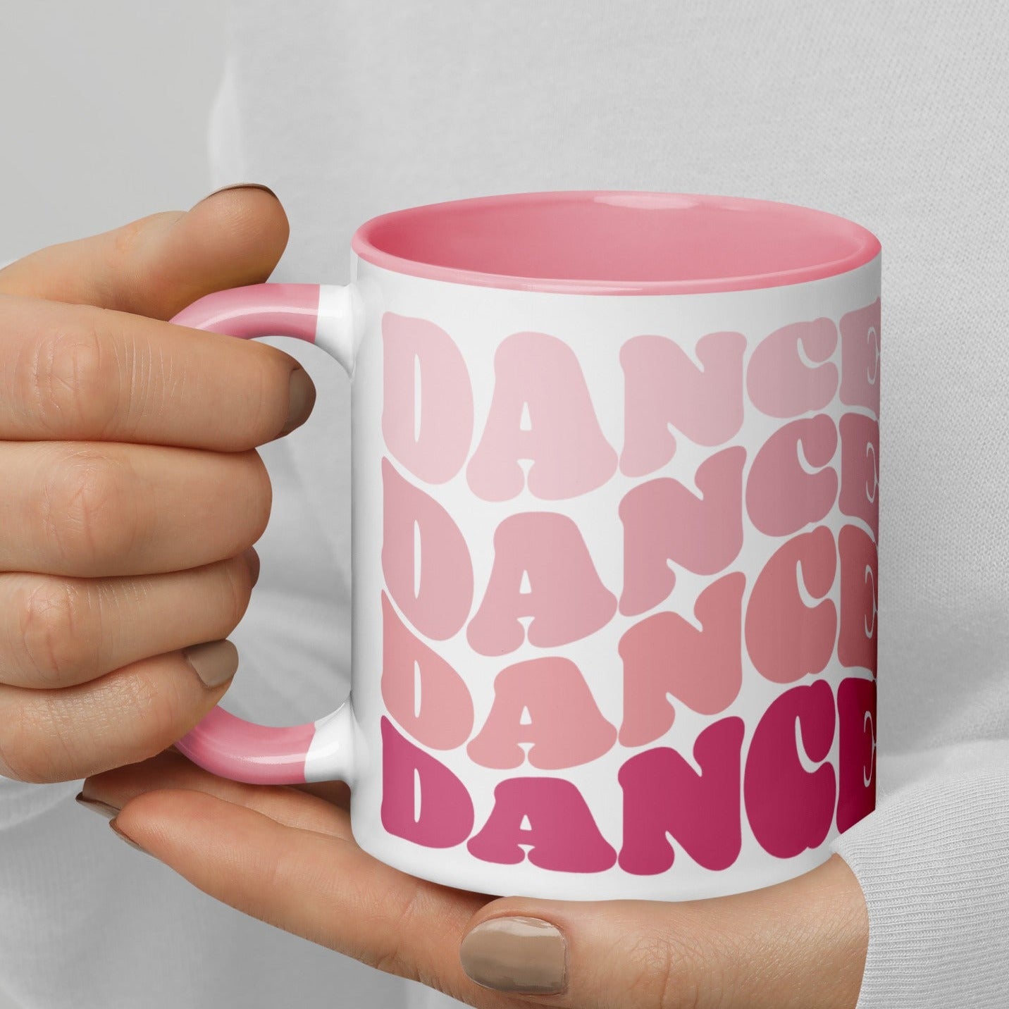 DANCE DANCE DANCE Mug with Pink Inside